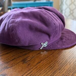Betmar Futura Suede Newsboy Cap Purple